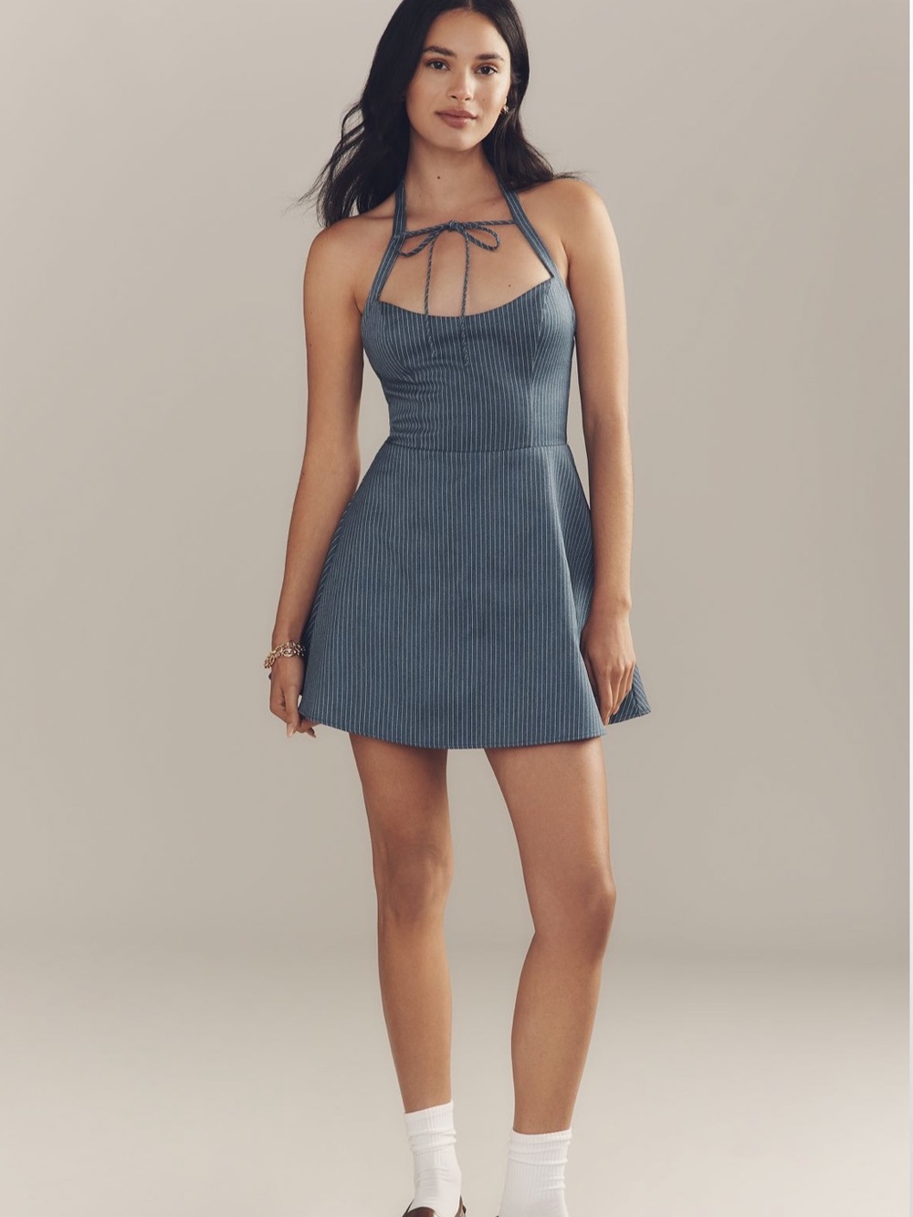 Katie May Priscilla Tie-Neck A-Line dress